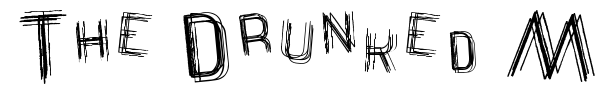 The Drunked Man St font preview